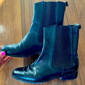 Burberry leather black boots, women’s size 37